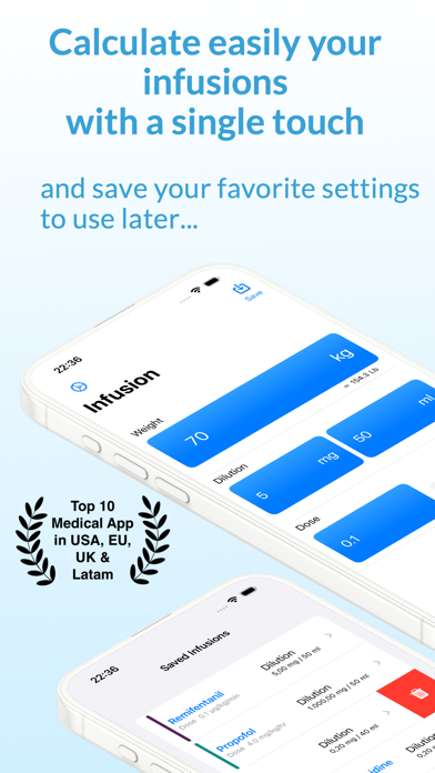 Drug Infusions Calc Screenshot